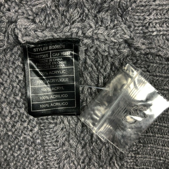 BB Dakota Gray Mix it Up Fringed Sweater Sz XS NWT - Picture 7 of 7